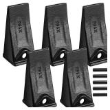 Hicarer 5 Set X156 Excavator Bucket Teeth with 156LPN Pins, Mini Backhoe Skid Steer Accessories - Retail: $68