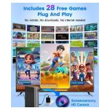MetFut AR Motion Gaming Console for Kids and Families - Plug and Play Video Game System for Indoor Physical Play and Interactive Family Fun. Great for Gifts, Game Nights, Parties, Playtime and Playdat