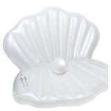Zcaukya Inflatable Seashell Pool Float, Giant Clam Air-Filled Toys with Pearl Ball for Kids Birthday Party Swimming Pool Summer Beach Party Mermaid Ocean Theme Party Decor - Retail: $38
