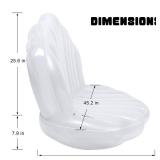 Zcaukya Inflatable Seashell Pool Float, Giant Clam Air-Filled Toys with Pearl Ball for Kids Birthday Party Swimming Pool Summer Beach Party Mermaid Ocean Theme Party Decor - Retail: $38