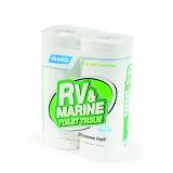 Camco RV and Marine 1-Ply Toilet Paper (4 Regular Rolls) 40275 - Retail: $46