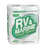 Camco RV and Marine 1-Ply Toilet Paper (4 Regular Rolls) 40275 - Retail: $46