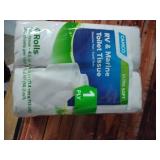 Camco RV and Marine 1-Ply Toilet Paper (4 Regular Rolls) 40275 - Retail: $46
