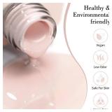 CANNI Pink Gel Nail Polish  Light Nude Oyster Pink, High Gloss Soak-Off UVLED Gel for French Manicure, DIY Home and Salon Use, 0.32 fl oz - Retail: $6
