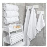 Pack of white towels multi-pack size approximately 53x27 in -