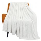 Toonow Crème Fleece Throw -