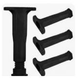 Adjustable Black Furniture Legs (4pk) - Retail: $8