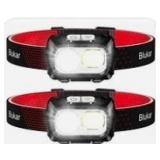 Blukar 2pk LED Headlamp K9111 with Red Strap - Retail: $15