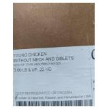 FACTORY SEALED - 1 Case of Whole Chickens 22 in the boz, 80lbs, $2.99 per lb retail (Frozen / Never Thawed)