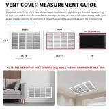 Return Air Grille 24x16(Duct Opening Size),Air Return Vent Cover,Flat Vent Cover,Rejillas De Aire Acondicionado Para Casa,Return Air Grilles,Outer Dimensions:25.75"Wx17.75"H(24"W x 16"H, Duct Opening)