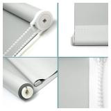 Blinds for Windows, Blackout Blinds with Thermal Insulated, UV Protection Window Shades for Home, Door, Kitchen, Bathroom (68" W x 68" L, Light Grey)