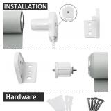 Blinds for Windows, Blackout Blinds with Thermal Insulated, UV Protection Window Shades for Home, Door, Kitchen, Bathroom (68" W x 68" L, Light Grey)