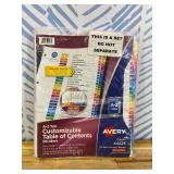Avery A-Z Dividers for 3 Ring Binders, 26 Tabs per Set, Customizable Table of Contents, Multicolor Tabs