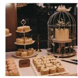 Cupcake Stand, Plastic Cake Display Stand Dessert Serving Tray for Tea Party, Birthday, Weding
