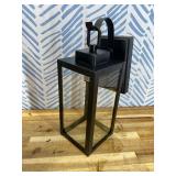 Pia Ricco Outdoor Wall Lights, Matte Black Exterior Light Fixtures with Clear Glass Shade, Waterproof Front Porch Lighting, Modern Sconces Lantern for Outside, House, Garage, E26 Socket, ETL Listed