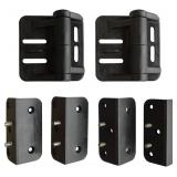 Cornerstone Black Nylon Polymer Medium Size Multi Adjustable Hinges | Fasteners Included | 2 Hinges Included | CH200F-SD-BK