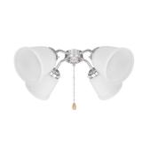 4-5/8 in. Frosted Bell Ceiling Fan Replacement Glass Shade (4-Pack)