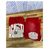 Boys States Red/Heather Grey Stacked Hoodie Track Set