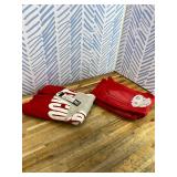 Boys States Red/Heather Grey Stacked Hoodie Track Set