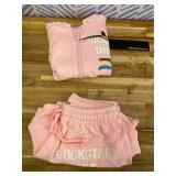 Jaimie Pink Crop Short Set