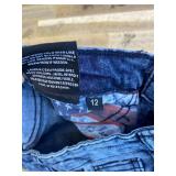 Boys Eli Blue Wash Flare Frayed Jean