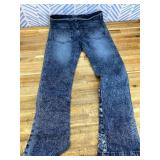 Boys Eli Blue Wash Flare Frayed Jean