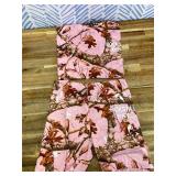 living for it pink tree camo bike short set