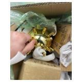 Retails for $190! KCO Lighting Modern Gold Sputnik Chandelier 12-Light Milk Glass Globe Pendant Light Fixture Mid Century Starburst Chandelier Contemporary Dining Lights Ceiling Hanging Lamp (12-Light