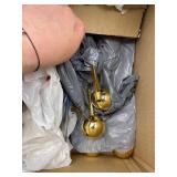 Retails for $190! KCO Lighting Modern Gold Sputnik Chandelier 12-Light Milk Glass Globe Pendant Light Fixture Mid Century Starburst Chandelier Contemporary Dining Lights Ceiling Hanging Lamp (12-Light