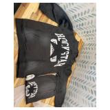 Mallor Black/White Baggy Stacked Hoodie Track Set Size 14
