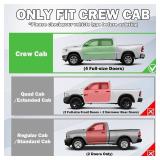 Window Weatherstrip Molding Trim Seal Belt Kit Glass Sweep Felt Strip Fit for Dodge Ram 1500 2500 3500 4500 5500 Crew Cab 2009-2021 Replaces 55112376AH 55112377AH 55372138AH 55372139AH