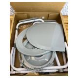 Medline 3-in-1 Steel Folding Bedside Commode Toilet Seat