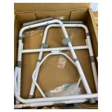 Medline 3-in-1 Steel Folding Bedside Commode Toilet Seat