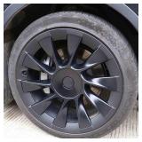 for Tesla Model Y 20 Inch Wheel Rim Protector Hubcaps Induction Wheels Rim Cover Tire Trim Rings Matte Black 4Pcs Model Y Accessories