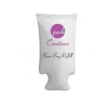 Posh Creations Filling Bean Bag Refill, 100 L, White with EZ-Pour Zipper Spout