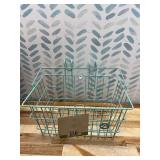 Retrospec Apollo Lite Steel Bike Basket 10 lb Cool Mint