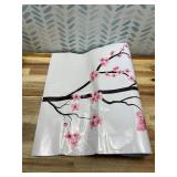 Zonon 6 Pcs Flowers Wall Decals Stickers Vinyl Removable Peel and Stick Colorful Dragonflies Floral Wall Murals Decor for Bedroom Living Room Nursery (Cherry Blossoms)