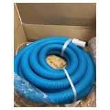 U.S. Pool Supply 1-1/2" x 25 Foot Professional Above Ground Swimming Pool Vacuum Hose with Swivel Cuff - Removable Cuff, Cut to Fit - Compatible with Filter Pumps, Filtration Systems, Chlorinators