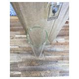 6 Pcs 2 W x 16 H Hurricane Candle Holder Bottomless Glass Cylinder Candleholder,Candle Glass Cover Clear,Open Flame Candle Chimney Tube Cover,Bottomless Cylindrical Glass