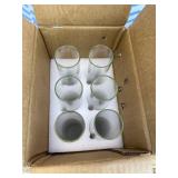 6 Pcs 2 W x 16 H Hurricane Candle Holder Bottomless Glass Cylinder Candleholder,Candle Glass Cover Clear,Open Flame Candle Chimney Tube Cover,Bottomless Cylindrical Glass
