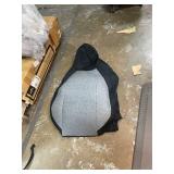 Front Seat Cover Compatible with 2024 2025 Tesla Cybertruck, Heavy Duty Cationic Linen Fabric Seat Protector