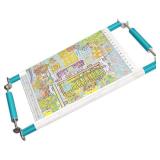 Couple Embroidery Art Embroidery Clip Frame 60cm Cross Stitch 4 Slot Presser Heavy Duty Embroidery Bandage Embroidery Frame Needlepoint Frame Embroidery Scroll Frame Embroidery Frames (Blue)