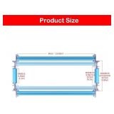 Couple Embroidery Art Embroidery Clip Frame 60cm Cross Stitch 4 Slot Presser Heavy Duty Embroidery Bandage Embroidery Frame Needlepoint Frame Embroidery Scroll Frame Embroidery Frames (Blue)