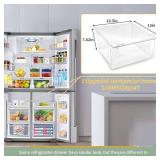 2188656 Crisper Bin, compatible with Whirlpool Refrigerator,Fridge Drawers,Kenmore Refrigerator Parts,Whirlpool Shelf Replacement- WP2188656,2188656 Fridge Crisper Drawer (Upper)