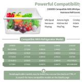2188656 Crisper Bin, compatible with Whirlpool Refrigerator,Fridge Drawers,Kenmore Refrigerator Parts,Whirlpool Shelf Replacement- WP2188656,2188656 Fridge Crisper Drawer (Upper)