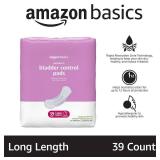 Incontinence Pads for Women Long, Bladder Control, Postpartum, Maximum Absorbency, Unscented, 39 Count