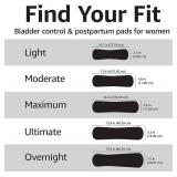Incontinence Pads for Women Long, Bladder Control, Postpartum, Maximum Absorbency, Unscented, 39 Count