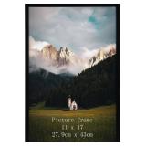 Giftgarden 11x17 Picture Frame Black, 11 by 17 Thin Poster Photo Frame for Wall Display, Single