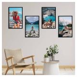 Giftgarden 11x17 Picture Frame Black, 11 by 17 Thin Poster Photo Frame for Wall Display, Single