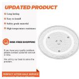 14 1/8" Microwave Turntable Glass Tray by Beaquicy - 14 1/8 INCH Microwave Plate Replacement for GE Microwave - Replaces DE74-20002B WB49X10063 DE74-20002A DE74-20002D WB39X10038 WB49X10096